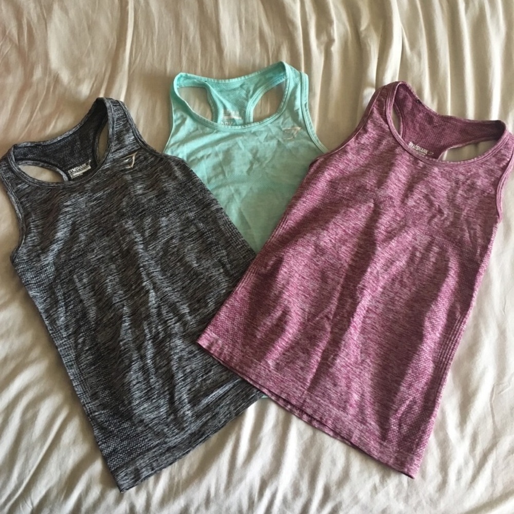 Gymshark 3 Seamless Vest TankTop Top